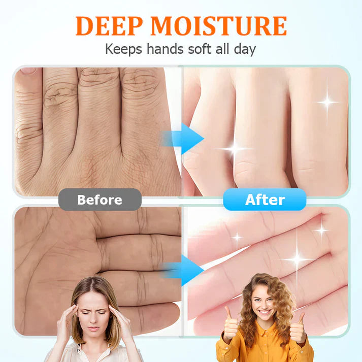 ✨ Crème Mains Hydratante Blanchissante Portable - Effet Lumineux en 7 Jours, Texture Non Grasse et Parfum Léger 🌸📦CIV
