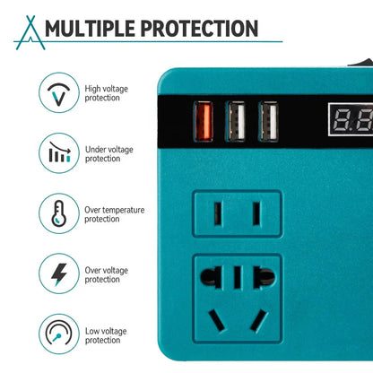 Onduleur de batterie au lithium, alimentation AC 220 V/DC5 V/12 V CMR
